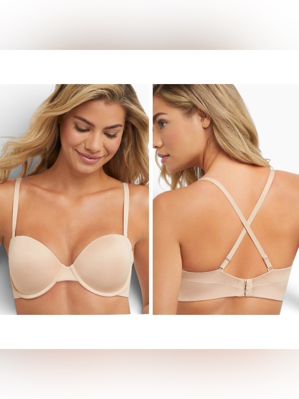 Maidenform Side smoothing strapless underwire bra size 40DD